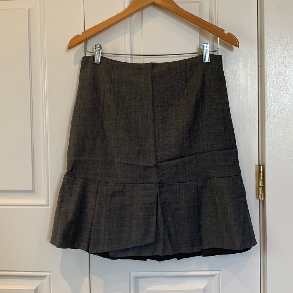 J.Crew Gray zip up skirt